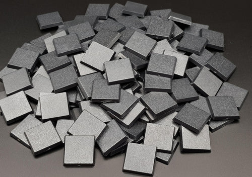 25mm Square Plain Plastic Bases Unbranded - Hobby Heaven