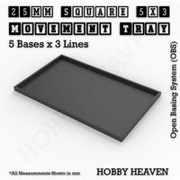 Square and Rectangle Movement Trays for Tabletop Games | Warhammer Compatible | Full Range
