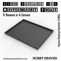 Square and Rectangle Movement Trays for Tabletop Games | Warhammer Compatible | Full Range
