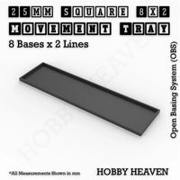 Square and Rectangle Movement Trays for Tabletop Games | Warhammer Compatible | Full Range