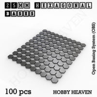 Hexagonal Bases 10mm to 200mm 3d Print Full Range Tabletop Games
