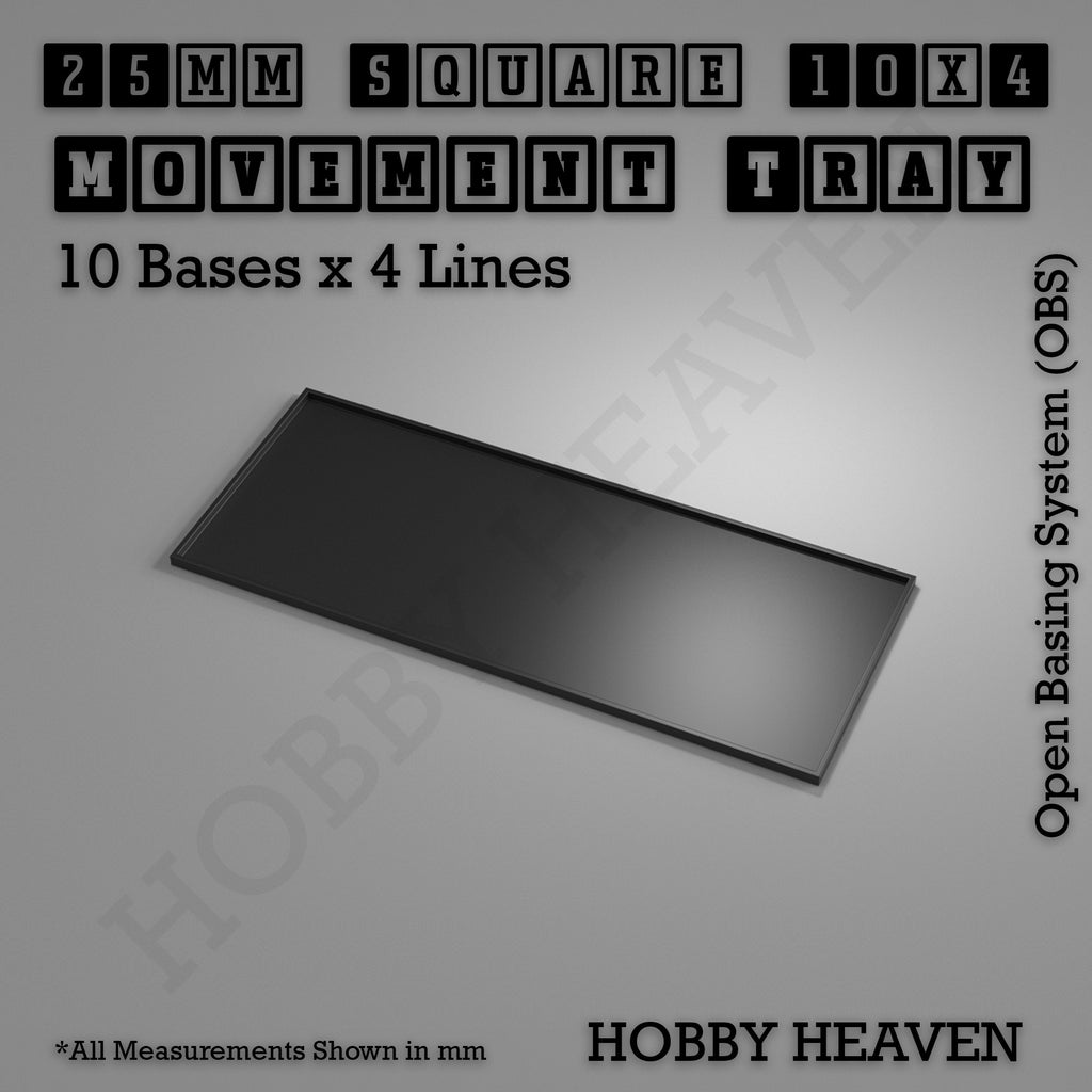 Square Movement Trays | OBS System | 20mm 25mm 30mm 40mm 50mm Bases