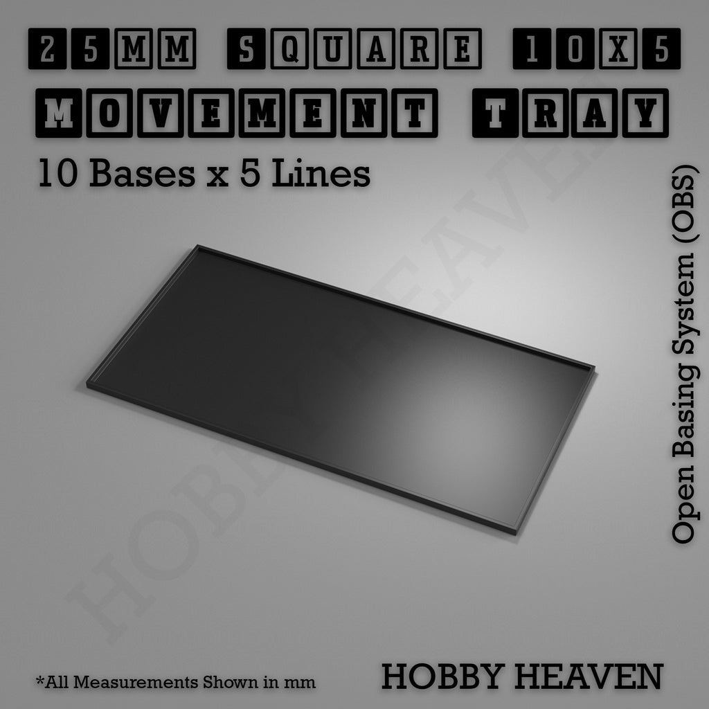 Square Movement Trays | OBS System | 20mm 25mm 30mm 40mm 50mm Bases