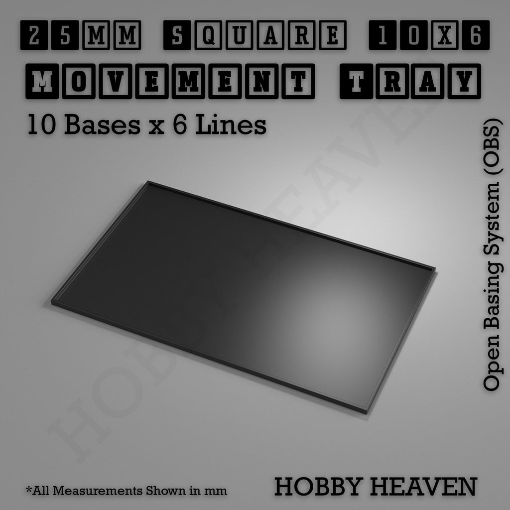Square Movement Trays | OBS System | 20mm 25mm 30mm 40mm 50mm Bases