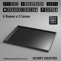 Square Movement Trays | OBS System | 20mm 25mm 30mm 40mm 50mm Bases