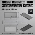 Square Movement Trays | OBS System | 20mm 25mm 30mm 40mm 50mm Bases