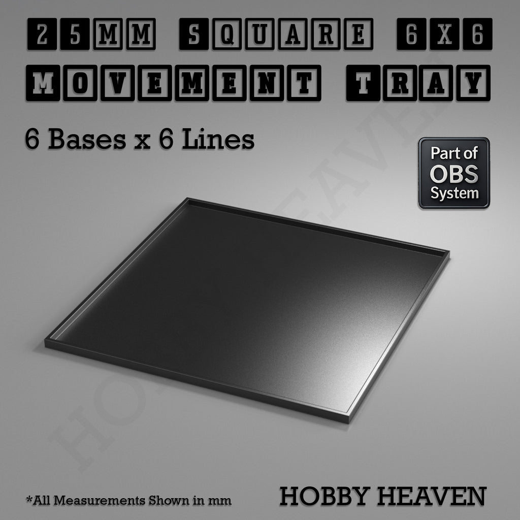 Square Movement Trays | OBS System | 20mm 25mm 30mm 40mm 50mm Bases