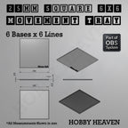 Square Movement Trays | OBS System | 20mm 25mm 30mm 40mm 50mm Bases