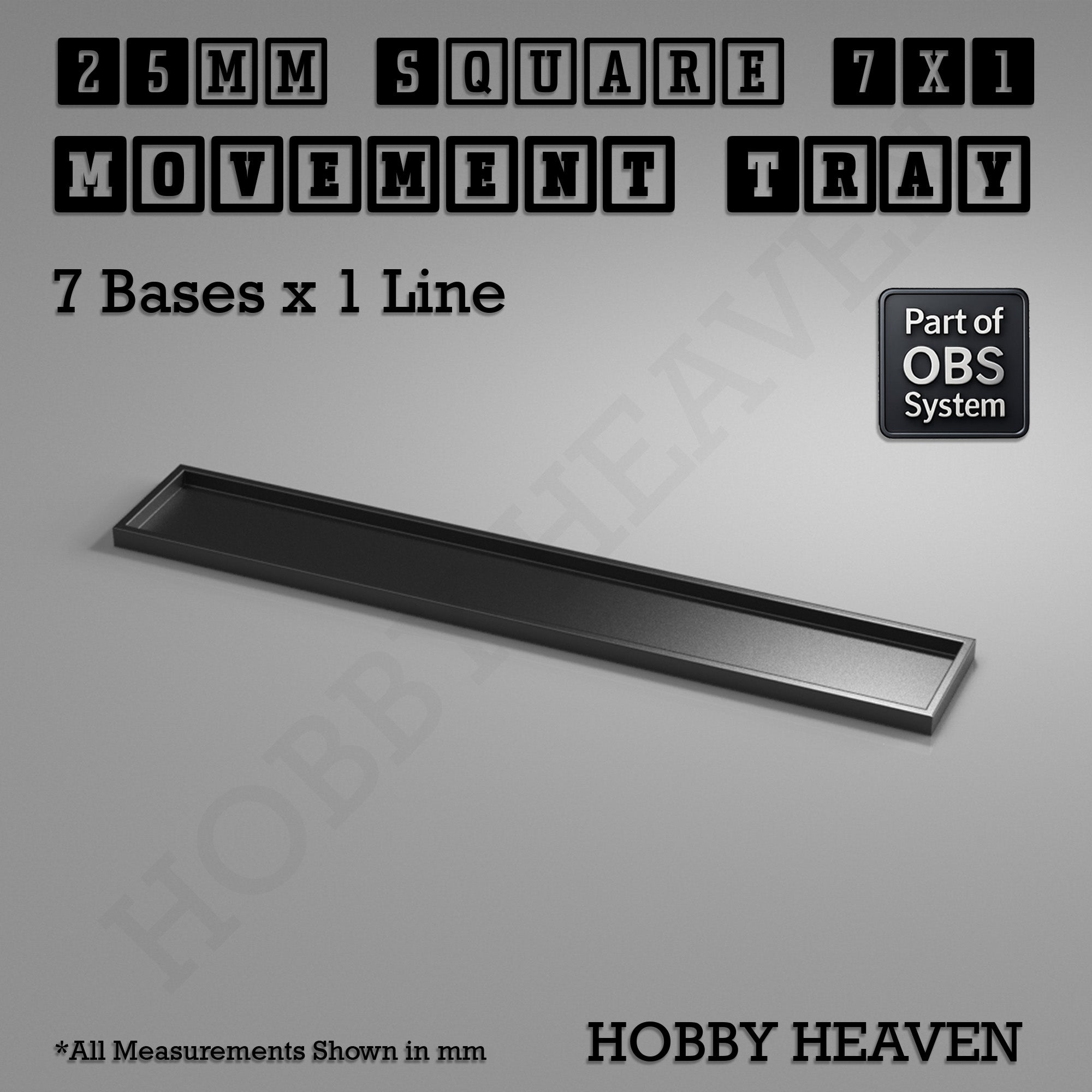 Square Movement Trays | OBS System | 20mm 25mm 30mm 40mm 50mm Bases