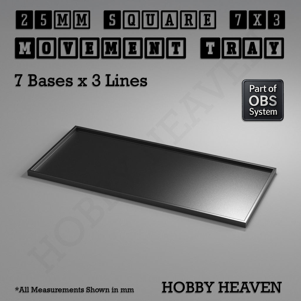 Square Movement Trays | OBS System | 20mm 25mm 30mm 40mm 50mm Bases