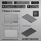 Square Movement Trays | OBS System | 20mm 25mm 30mm 40mm 50mm Bases