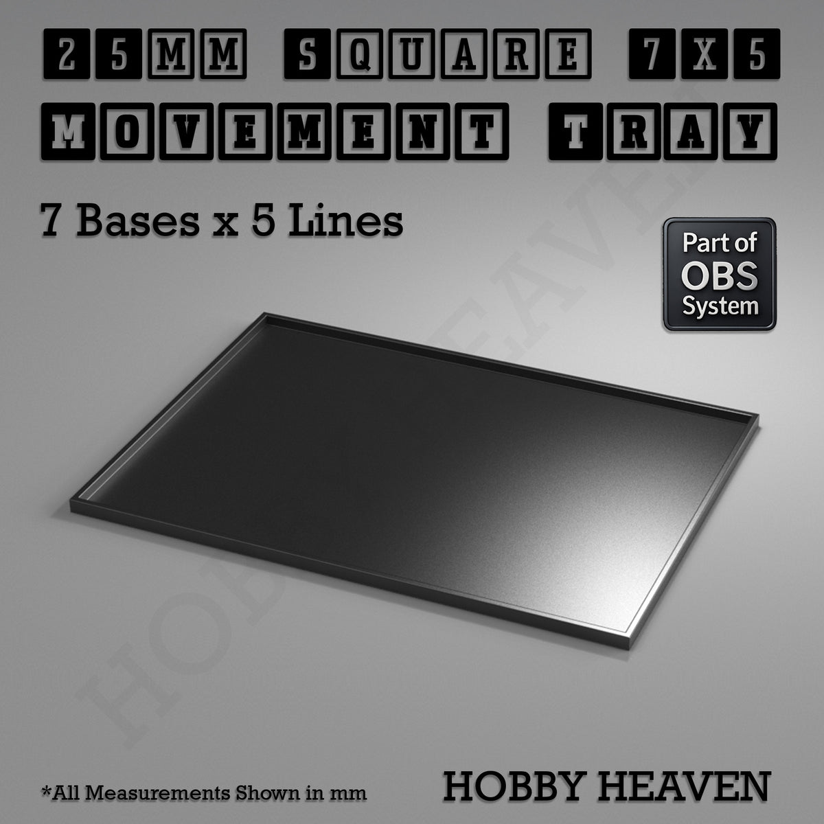Square Movement Trays | OBS System | 20mm 25mm 30mm 40mm 50mm Bases