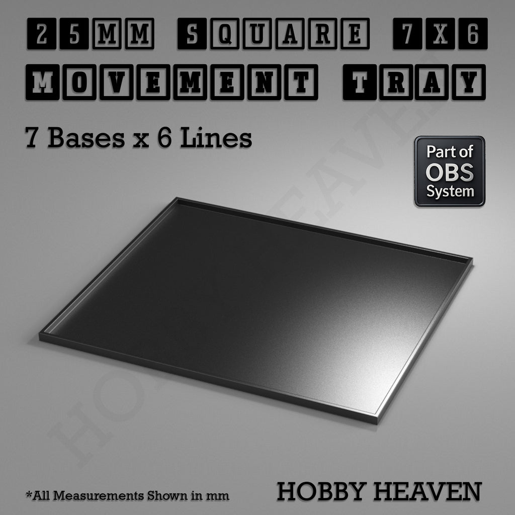 Square Movement Trays | OBS System | 20mm 25mm 30mm 40mm 50mm Bases