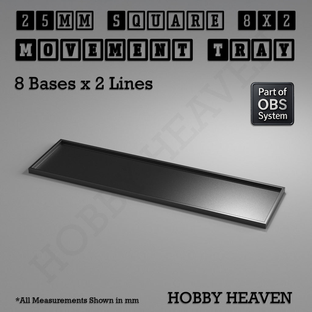 Square Movement Trays | OBS System | 20mm 25mm 30mm 40mm 50mm Bases