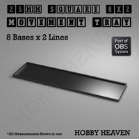 Square Movement Trays | OBS System | 20mm 25mm 30mm 40mm 50mm Bases
