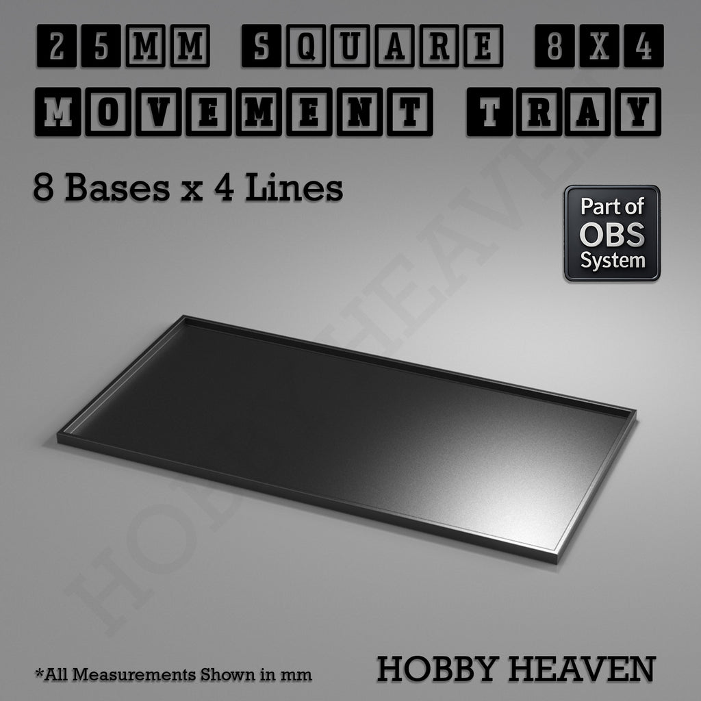 Square Movement Trays | OBS System | 20mm 25mm 30mm 40mm 50mm Bases