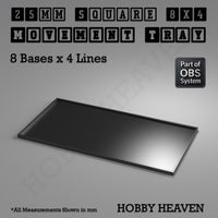 Square Movement Trays | OBS System | 20mm 25mm 30mm 40mm 50mm Bases
