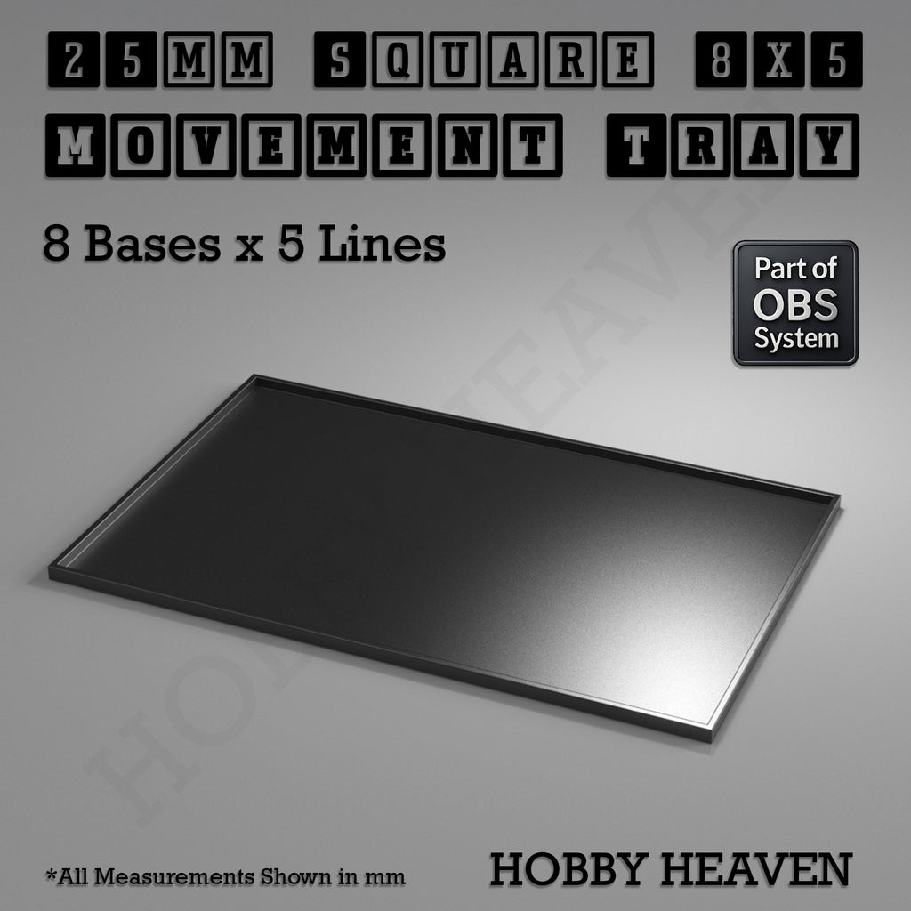 Square Movement Trays | OBS System | 20mm 25mm 30mm 40mm 50mm Bases