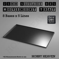 Square Movement Trays | OBS System | 20mm 25mm 30mm 40mm 50mm Bases
