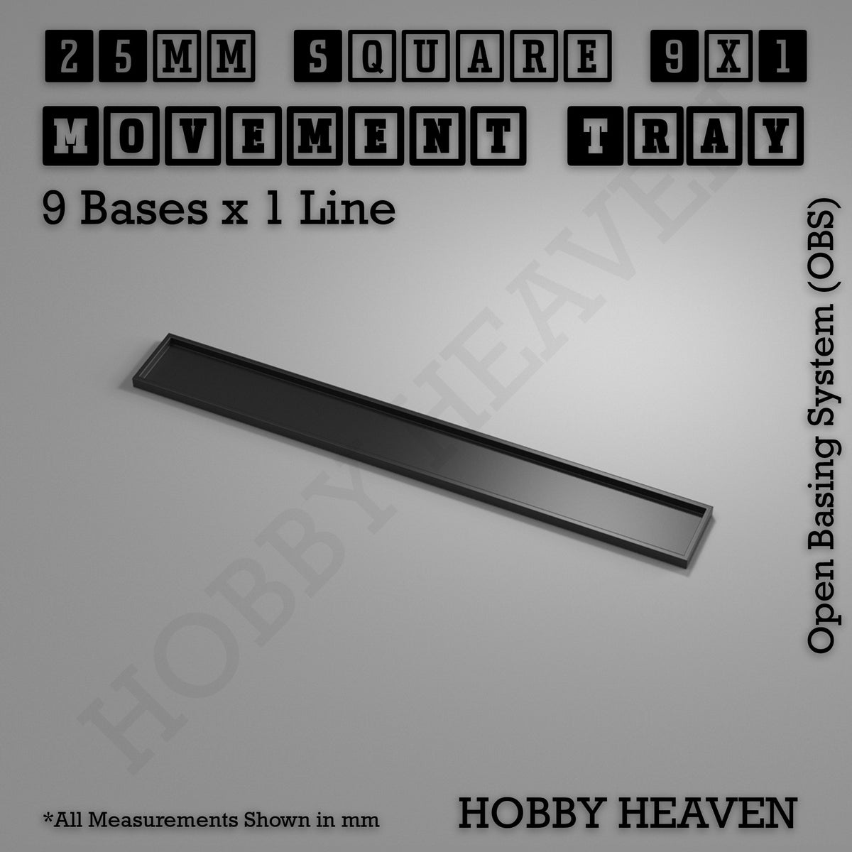 Square Movement Trays | OBS System | 20mm 25mm 30mm 40mm 50mm Bases