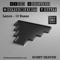 Square Movement Trays | OBS System | 20mm 25mm 30mm 40mm 50mm Bases