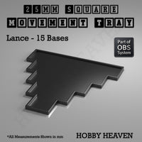 Square Movement Trays | OBS System | 20mm 25mm 30mm 40mm 50mm Bases
