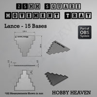 Square Movement Trays | OBS System | 20mm 25mm 30mm 40mm 50mm Bases
