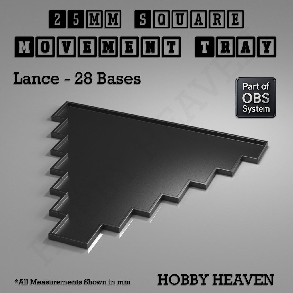 Square Movement Trays | OBS System | 20mm 25mm 30mm 40mm 50mm Bases