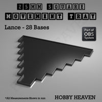 Square Movement Trays | OBS System | 20mm 25mm 30mm 40mm 50mm Bases
