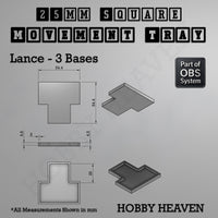 Square Movement Trays | OBS System | 20mm 25mm 30mm 40mm 50mm Bases