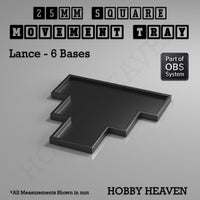 Square Movement Trays | OBS System | 20mm 25mm 30mm 40mm 50mm Bases