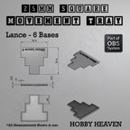 Square Movement Trays | OBS System | 20mm 25mm 30mm 40mm 50mm Bases