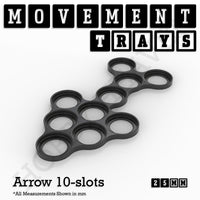 25mm Movement Trays for Tabletop Games | Warhammer Compatible | Full Range