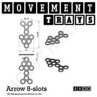 25mm Movement Trays for Tabletop Games | Warhammer Compatible | Full Range