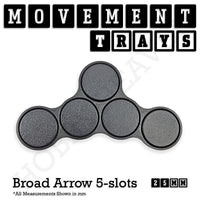 25mm Movement Trays for Tabletop Games | Warhammer Compatible | Full Range