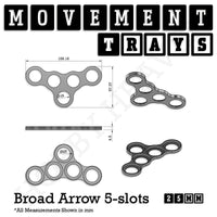25mm Movement Trays for Tabletop Games | Warhammer Compatible | Full Range