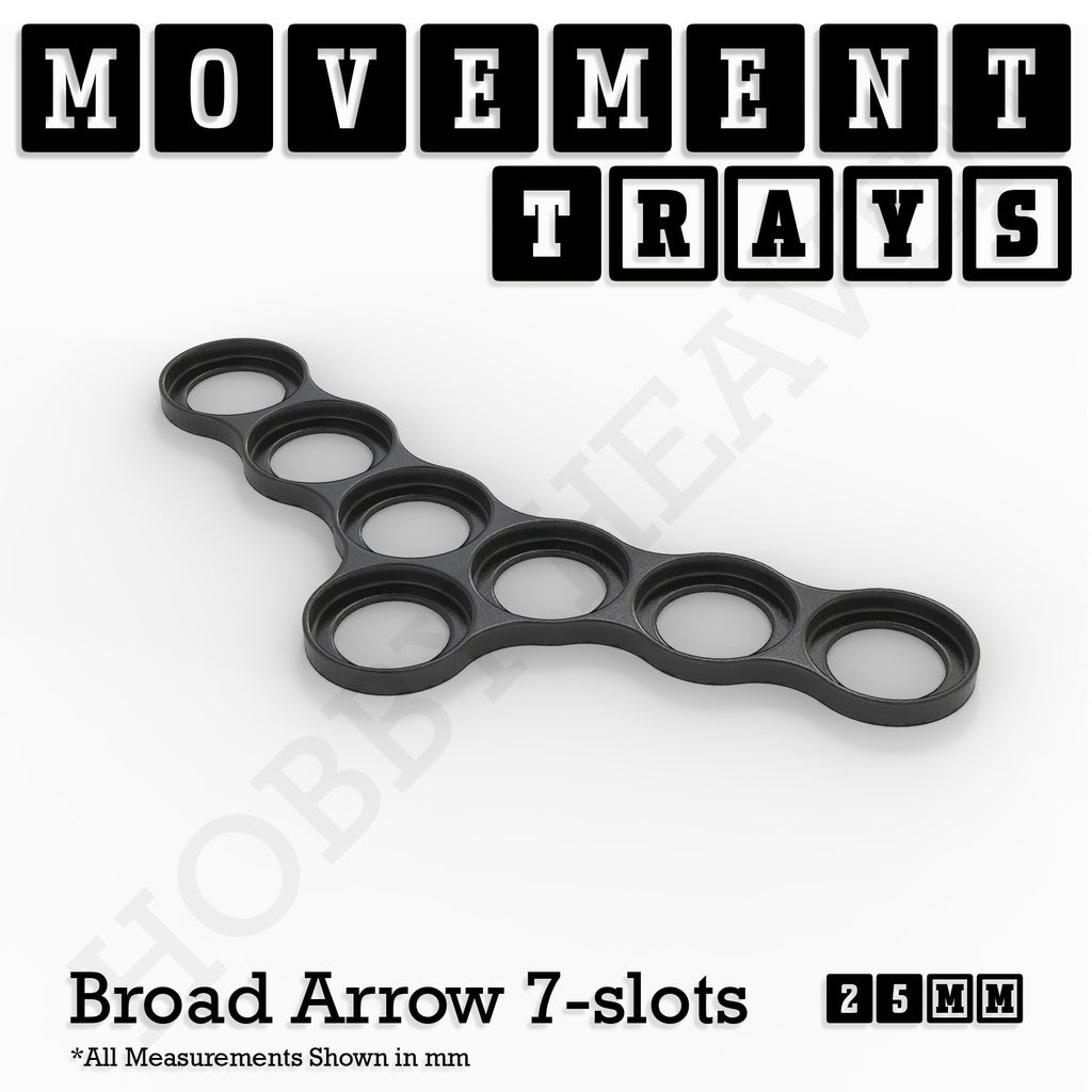 25mm Movement Trays for Tabletop Games | Waargaming | Full Range