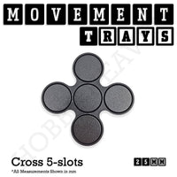 25mm Movement Trays for Tabletop Games | Warhammer Compatible | Full Range
