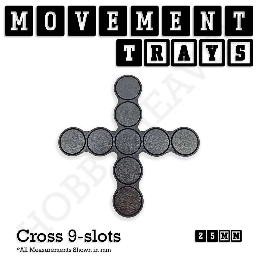 25mm Movement Trays for Tabletop Games | Waargaming | Full Range