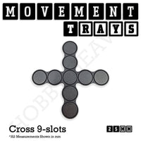 25mm Movement Trays for Tabletop Games | Warhammer Compatible | Full Range
