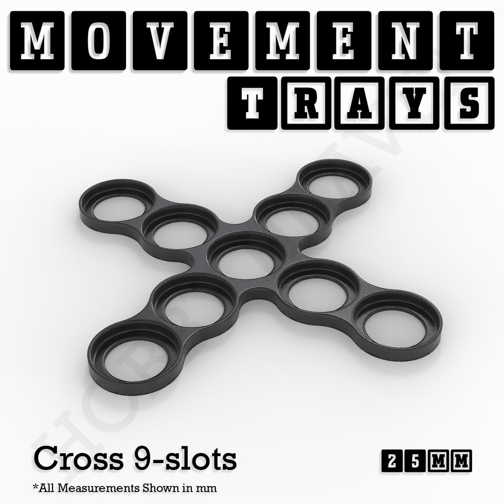 25mm Movement Trays for Tabletop Games | Waargaming | Full Range