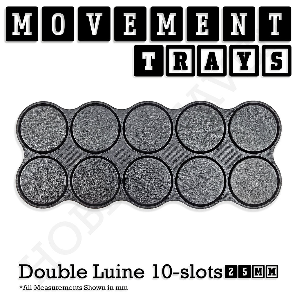 25mm Movement Trays for Tabletop Games | Waargaming | Full Range