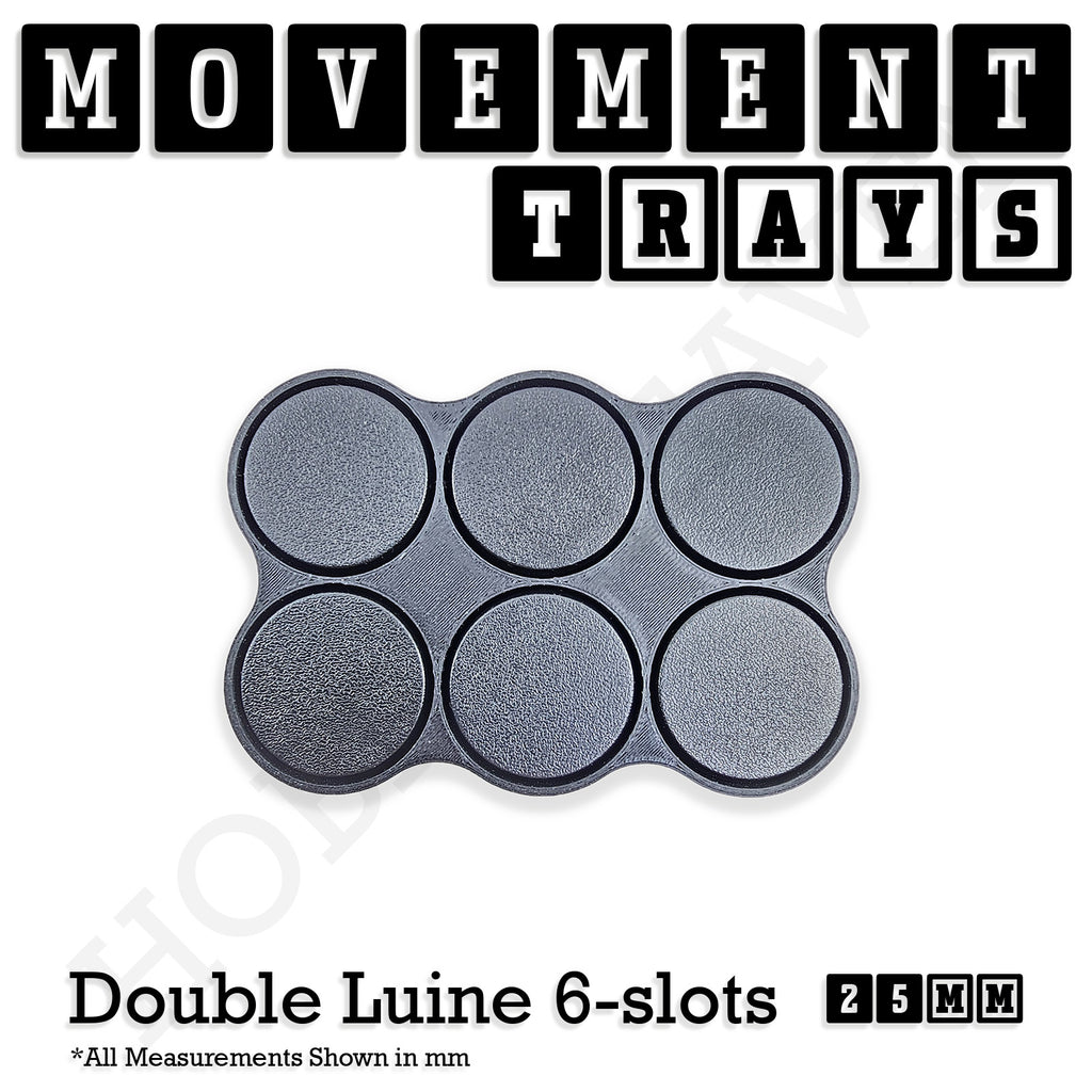 25mm Movement Trays for Tabletop Games | Waargaming | Full Range