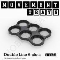 25mm Movement Trays for Tabletop Games | Warhammer Compatible | Full Range