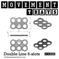 25mm Movement Trays for Tabletop Games | Warhammer Compatible | Full Range