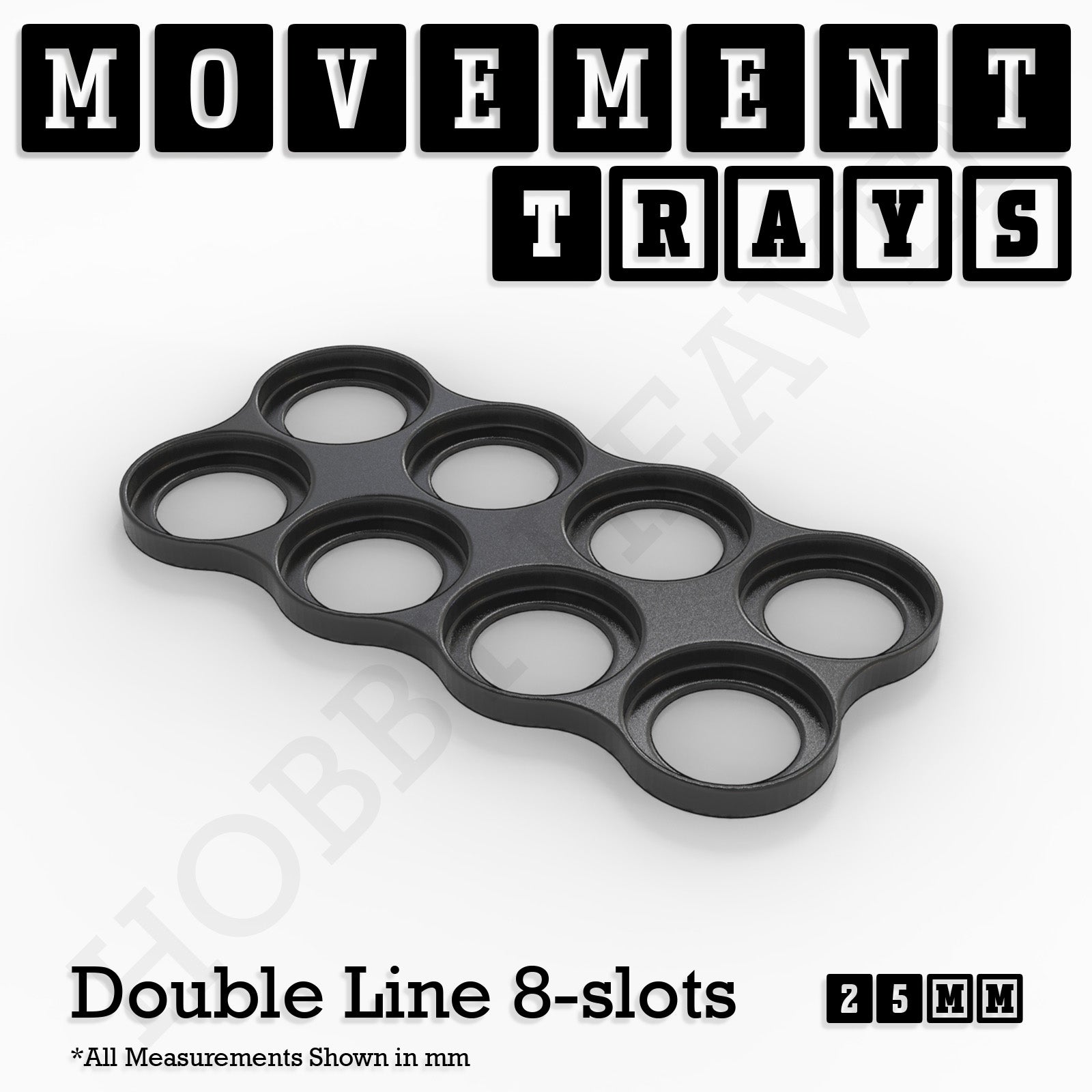 25mm Movement Trays for Tabletop Games | Waargaming | Full Range