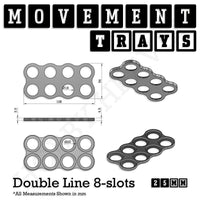 25mm Movement Trays for Tabletop Games | Warhammer Compatible | Full Range