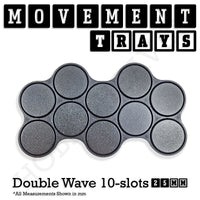 25mm Movement Trays for Tabletop Games | Warhammer Compatible | Full Range