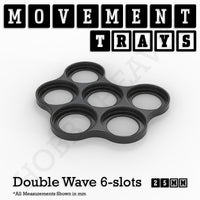 25mm Movement Trays for Tabletop Games | Warhammer Compatible | Full Range
