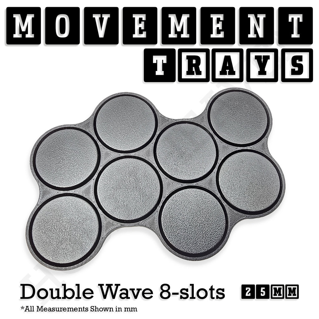 25mm Movement Trays for Tabletop Games | Waargaming | Full Range